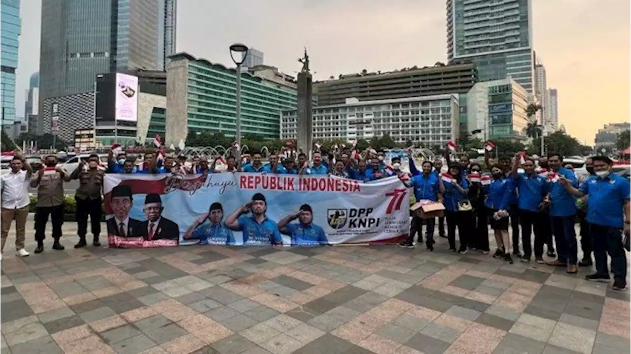 Bantu Pemerintah Jokowi, KNPI Bagikan 17.877 Bendera Merah Putih