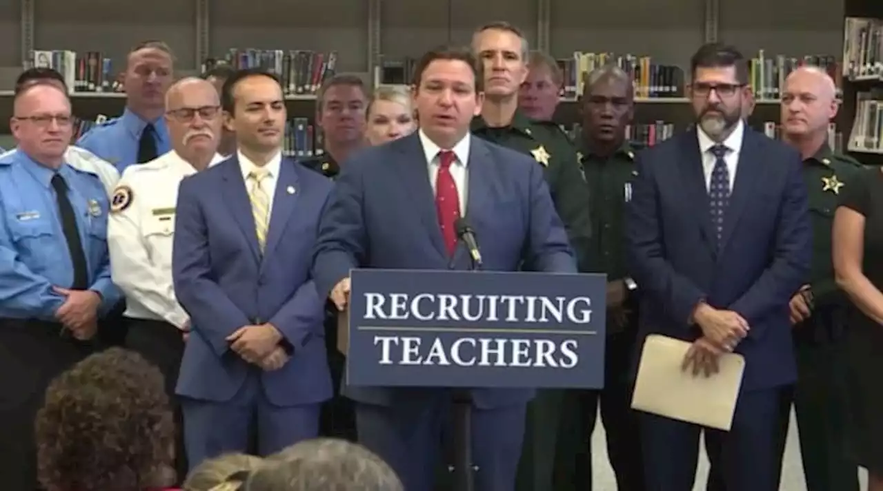 Gov. DeSantis touts 3 new plans aimed at addressing statewide teacher shortage