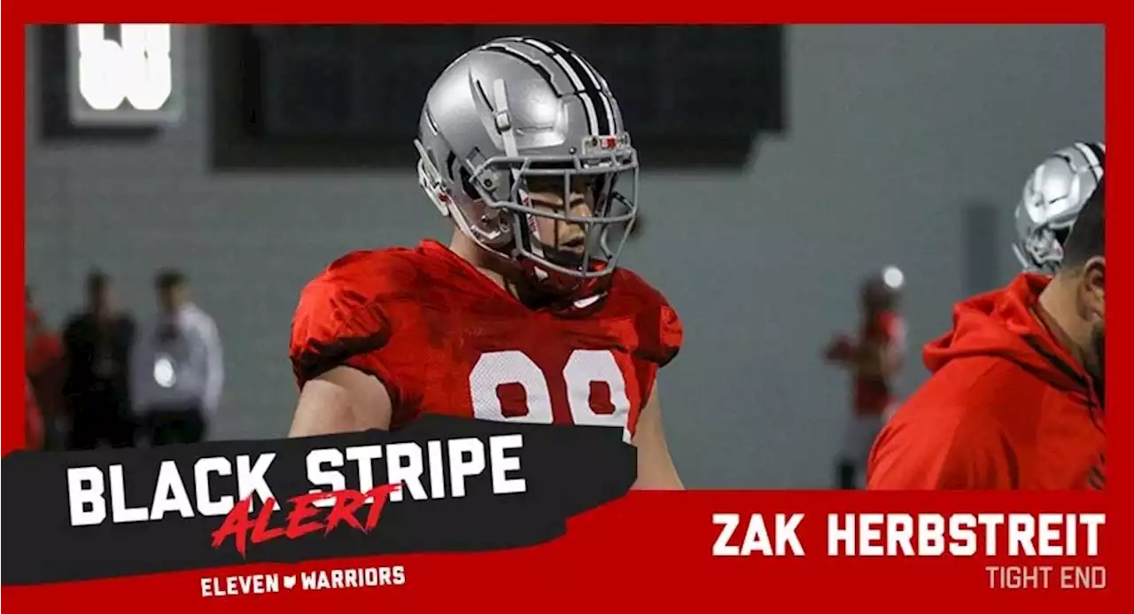 Ohio State Walk-On Tight End Zak Herbstreit Loses Black Stripe