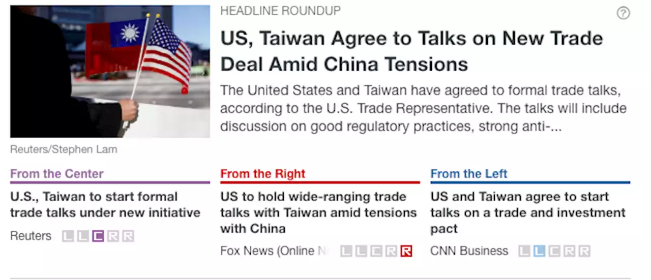 US, Taiwan Agree to Talks on New Trade Deal Amid China Tensions