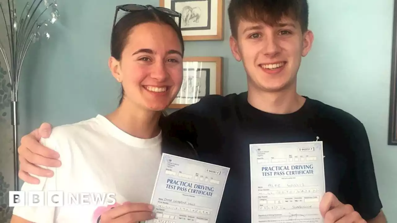 Scarborough driving test twins pass at same time and place