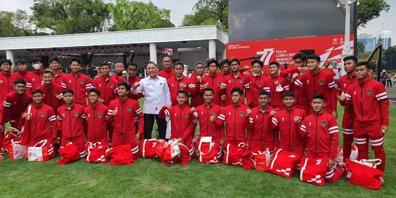 Timnas Indonesia U-16 Upacara Kemerdekaan di Istana, Iwan Bule: Terima Kasih Jokowi dan Prabowo - Bola.net