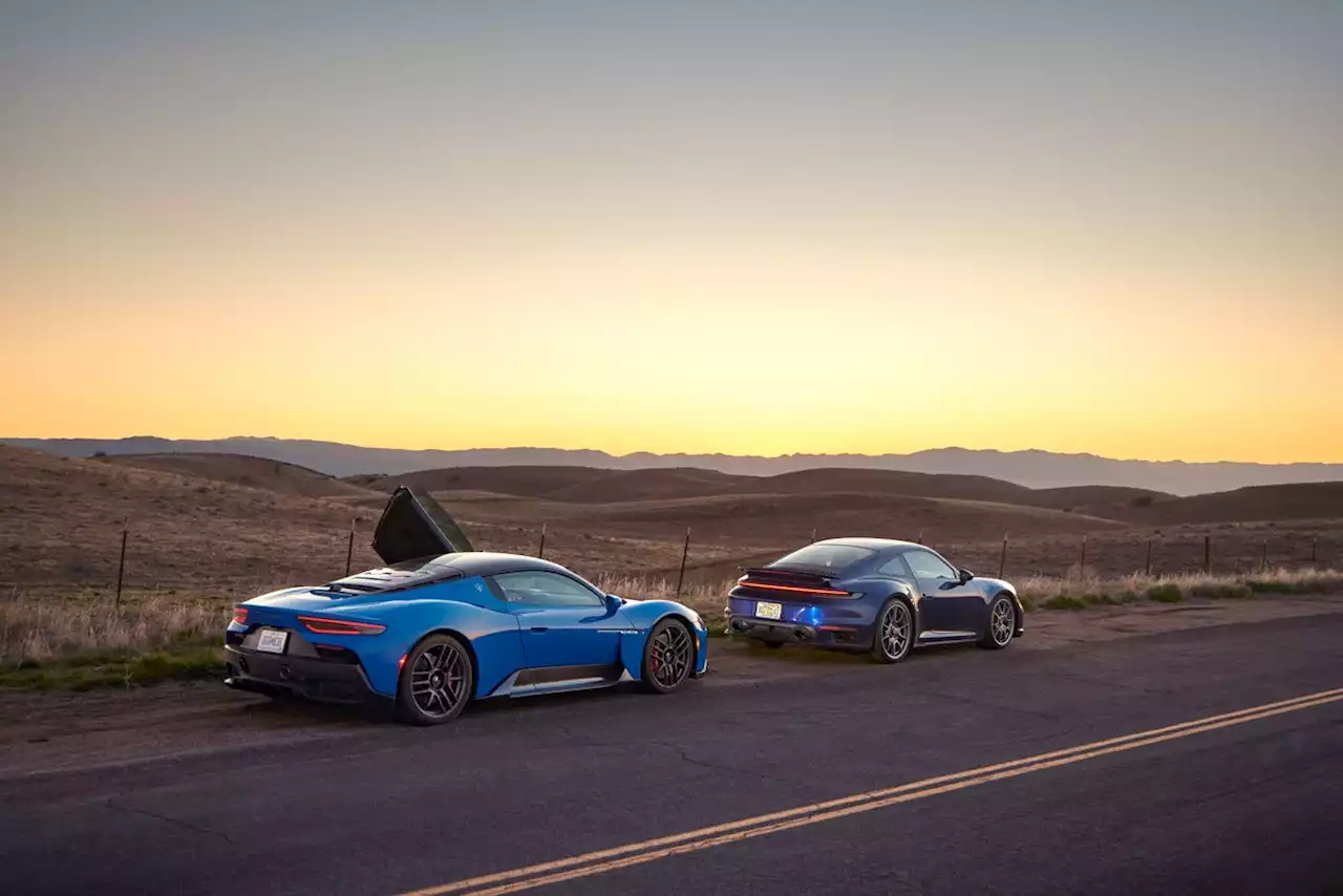 Comparison Test: 2022 Maserati MC20 vs. 2021 Porsche 911 Turbo S Lightweight