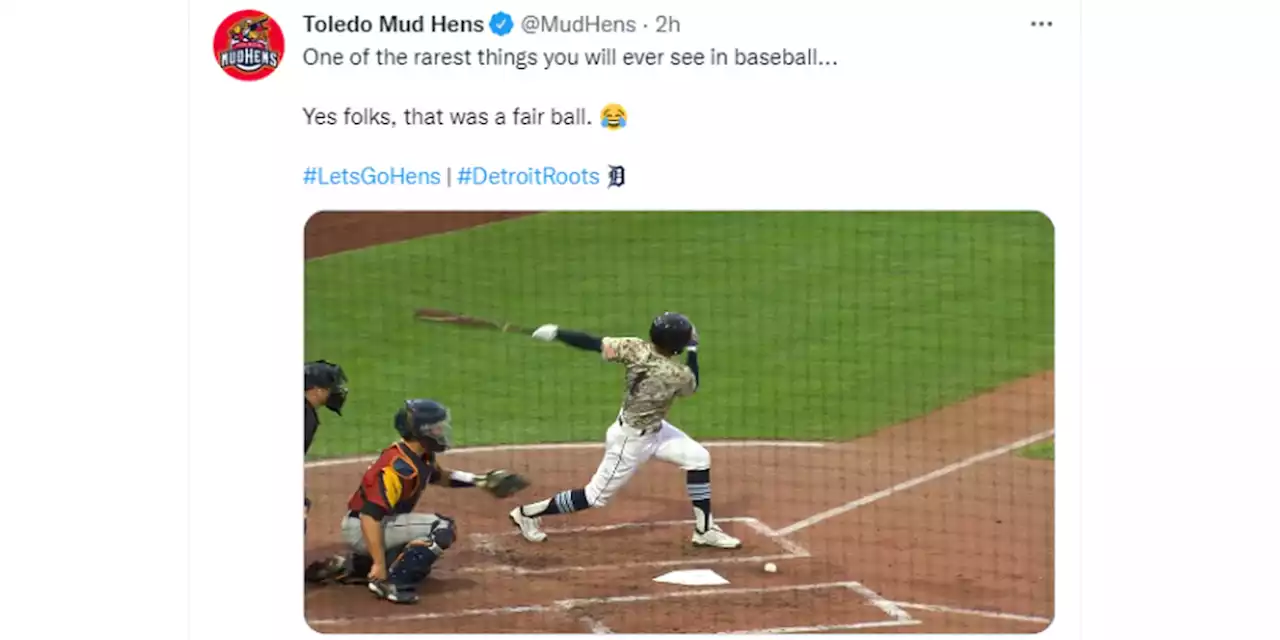 Columbus Clippers bring new meaning to ‘ground ball’ when it gets stuck in mud against Mud Hens