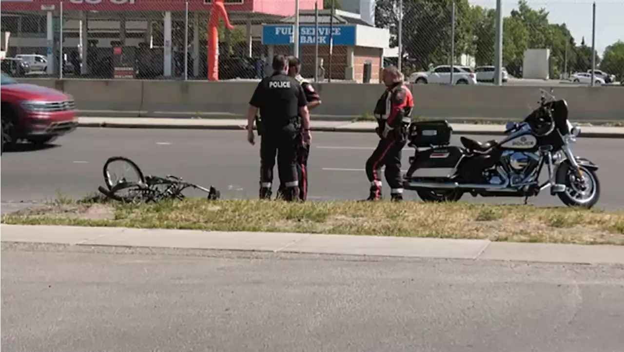 Cyclist struck in Macleod Trail collision