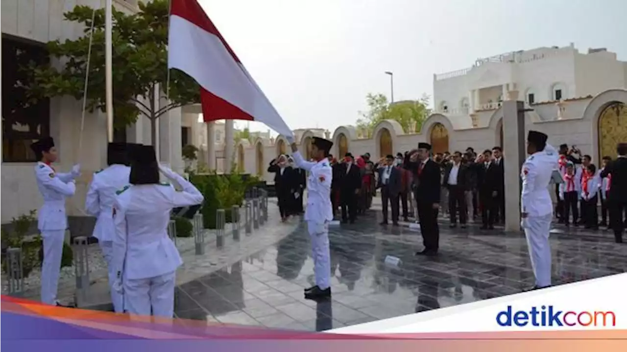 KBRI Doha Gelar Upacara Kemerdekaan, Pelajar RI di Qatar Jadi Paskibra