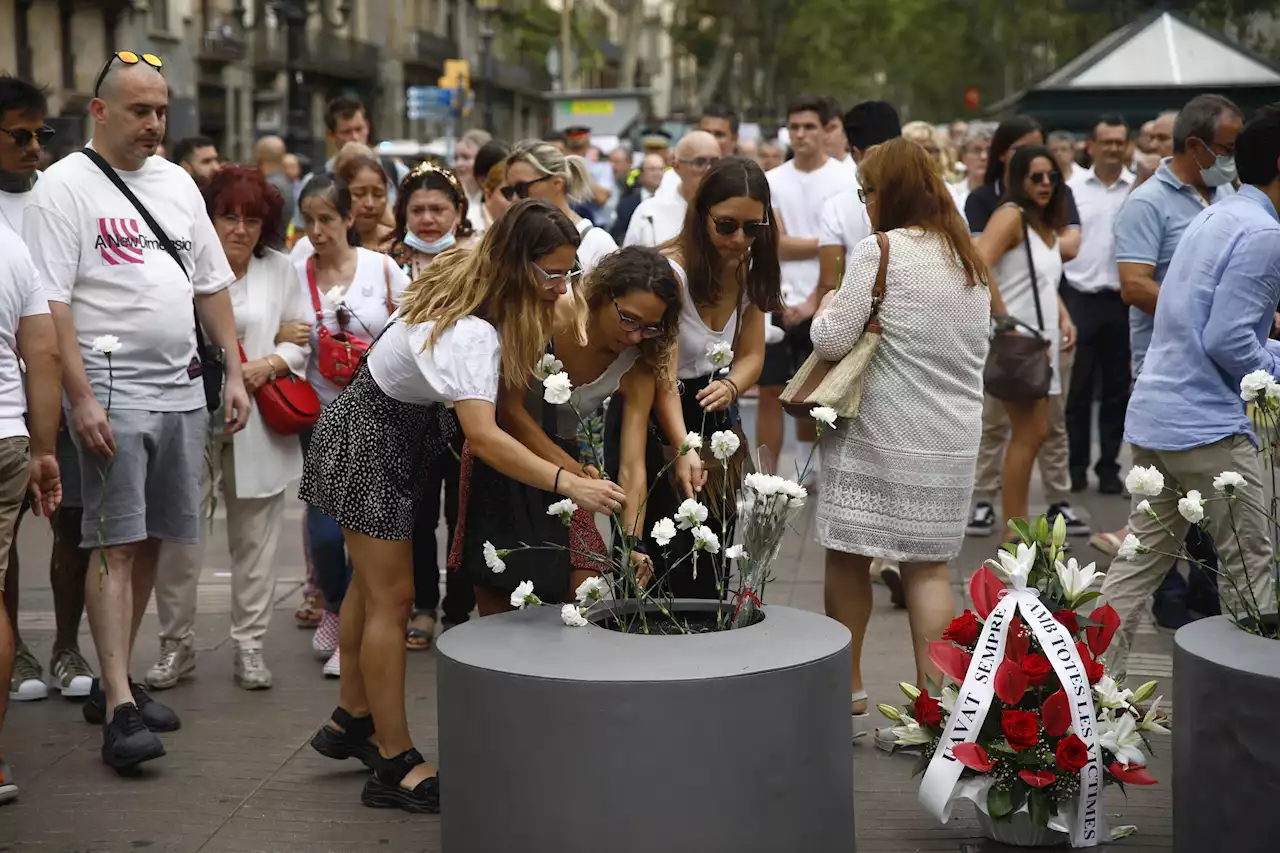 Spanien - Gedenken an Opfer islamistischer Anschläge von Barcelona und Cambrils 2017