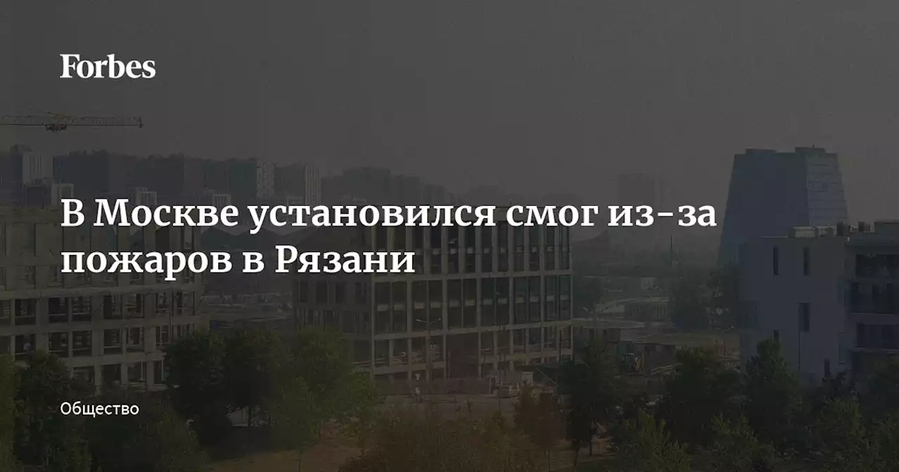 В Москве установился смог из-за пожаров в Рязани