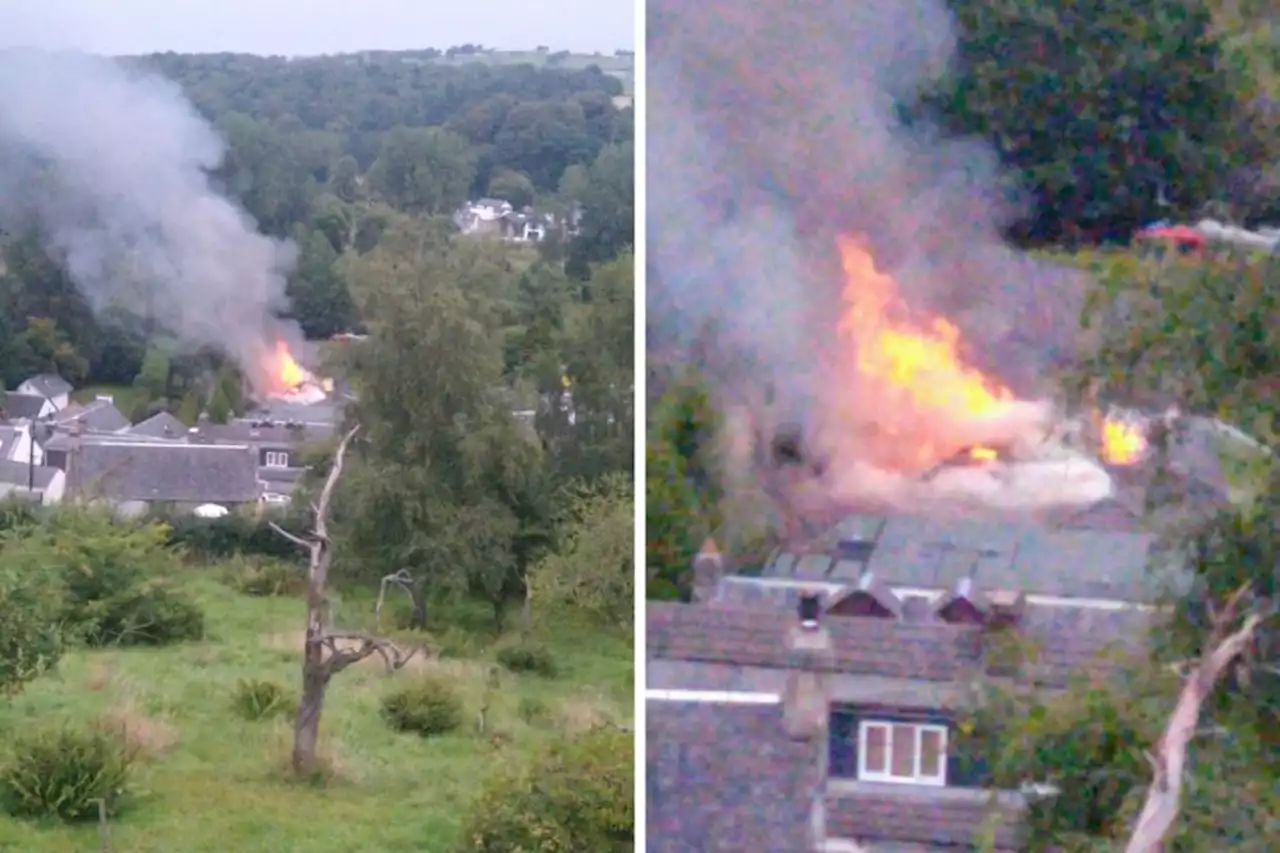 MASSIVE fire breaks out at popular South Lanarkshire hotel