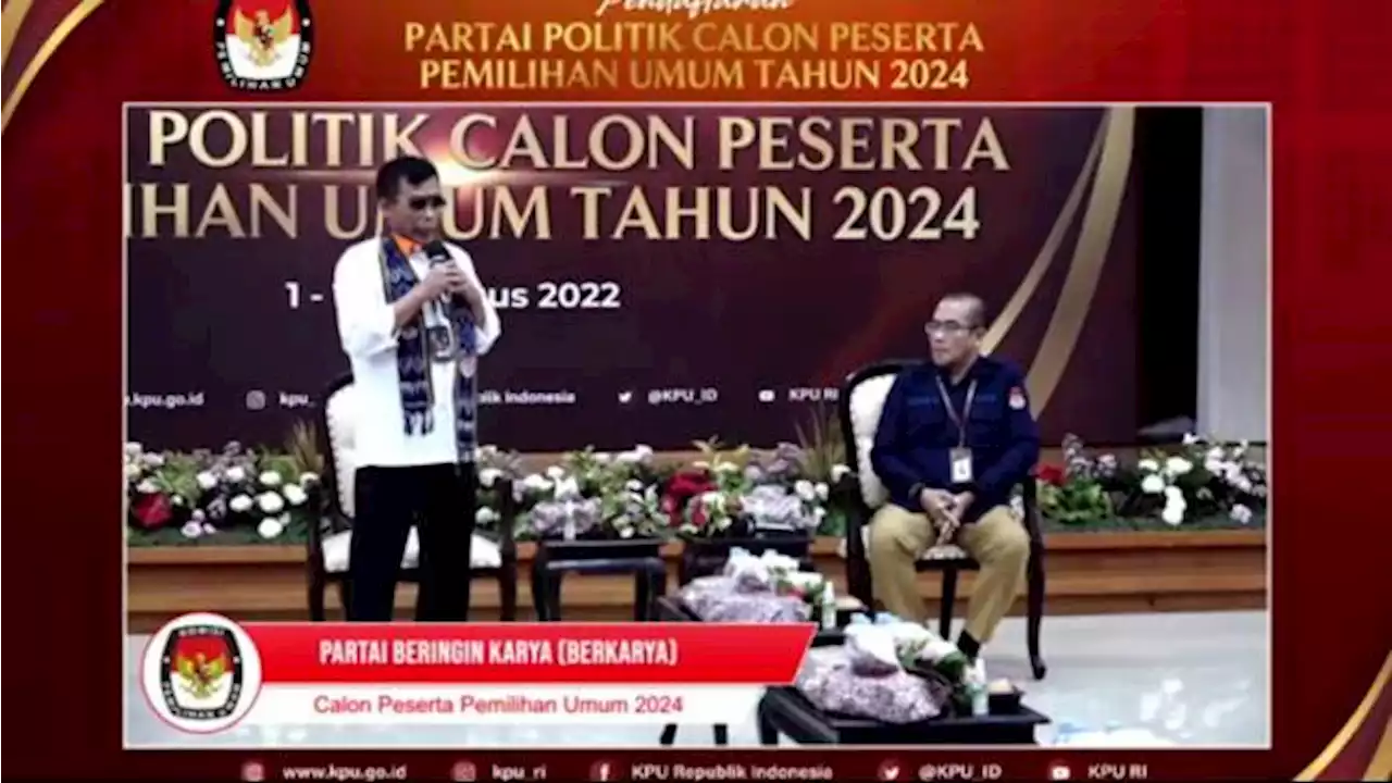 Partai Berkarya Tak Lolos Pendaftaran, Muchdi Pr Gugat KPU ke Bawaslu