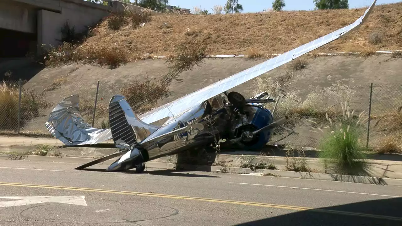 Small plane crashes near I-8 east of Gillespie Field -