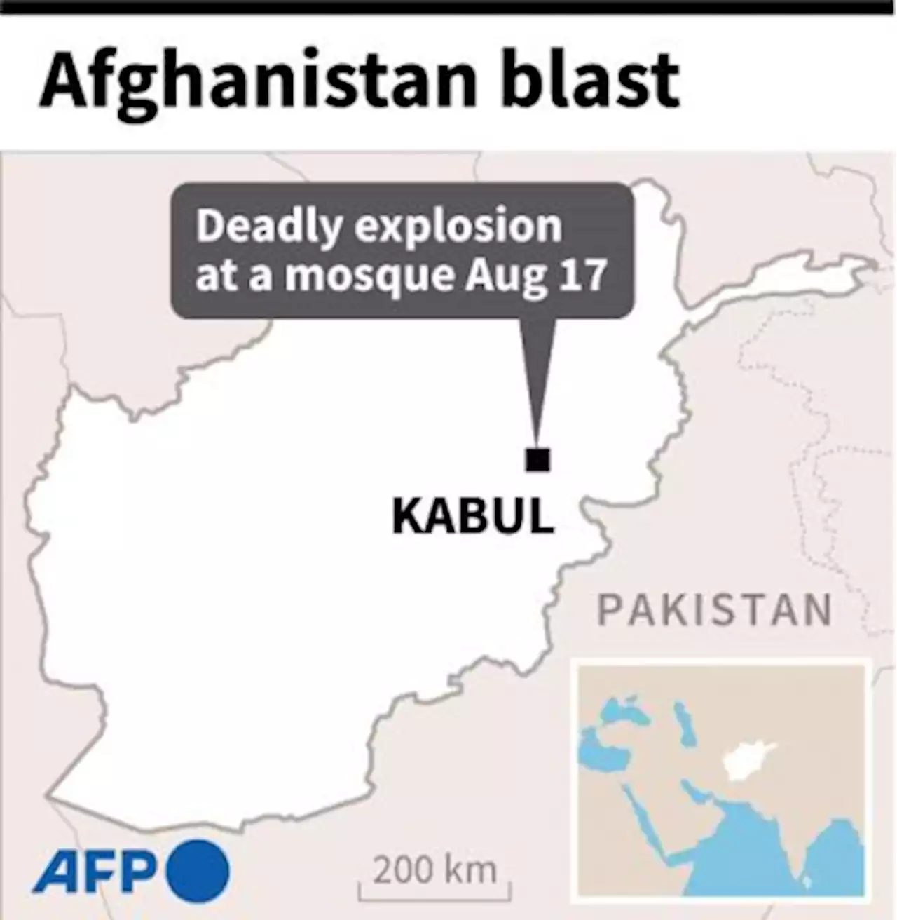 Ledakan Bom Menyasar Masjid di Kabul, 20 Orang Tewas