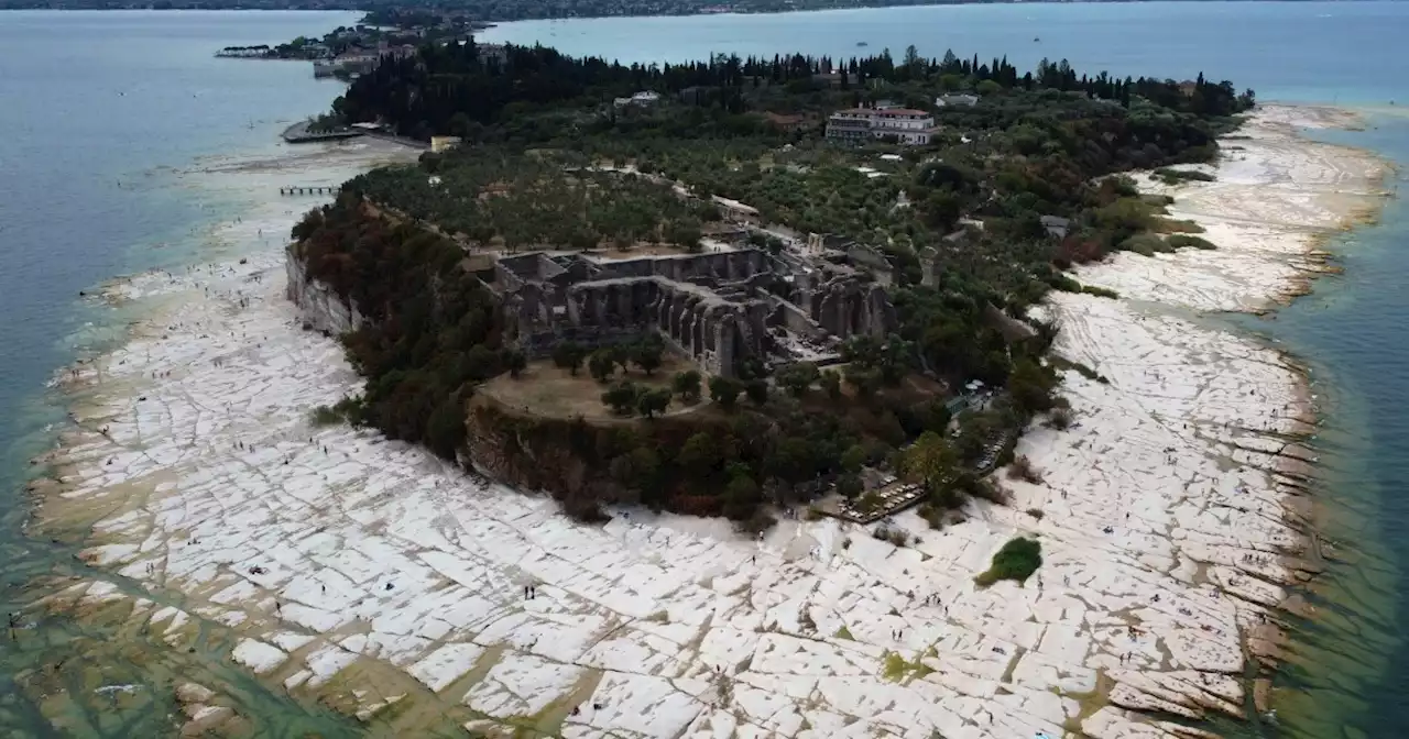 Italy's Lake Garda shrinks to near-historic low amid drought