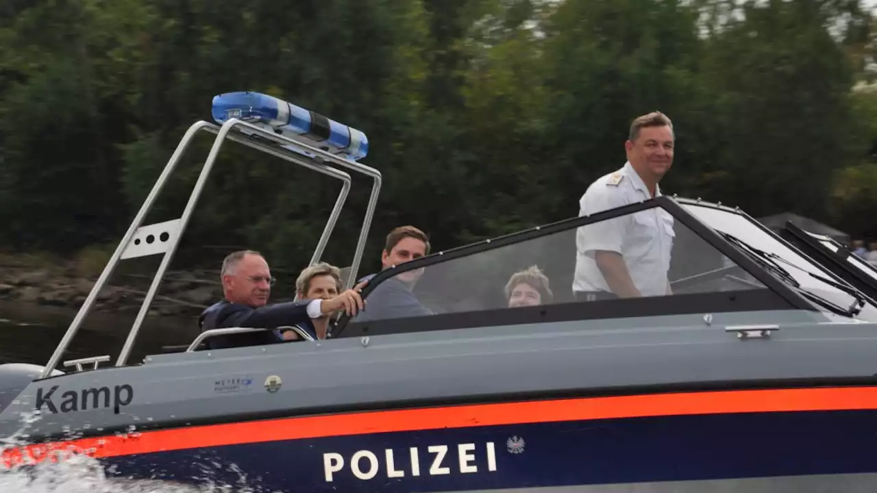 Wasserpolizei NÖ: Neues Polizeiboot „Kamp“ im Einsatz