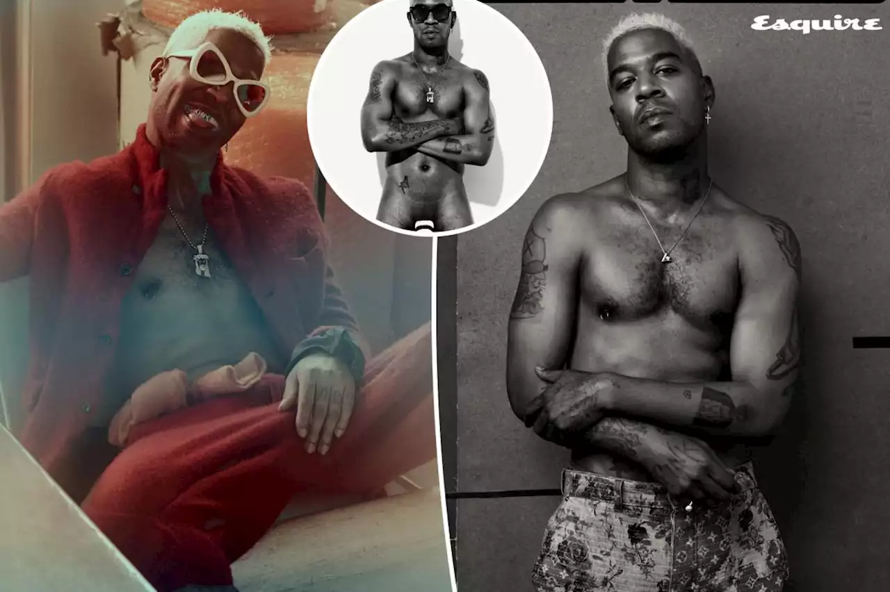 Kid Cudi wears nothing but a sock in nude Esquire shoot