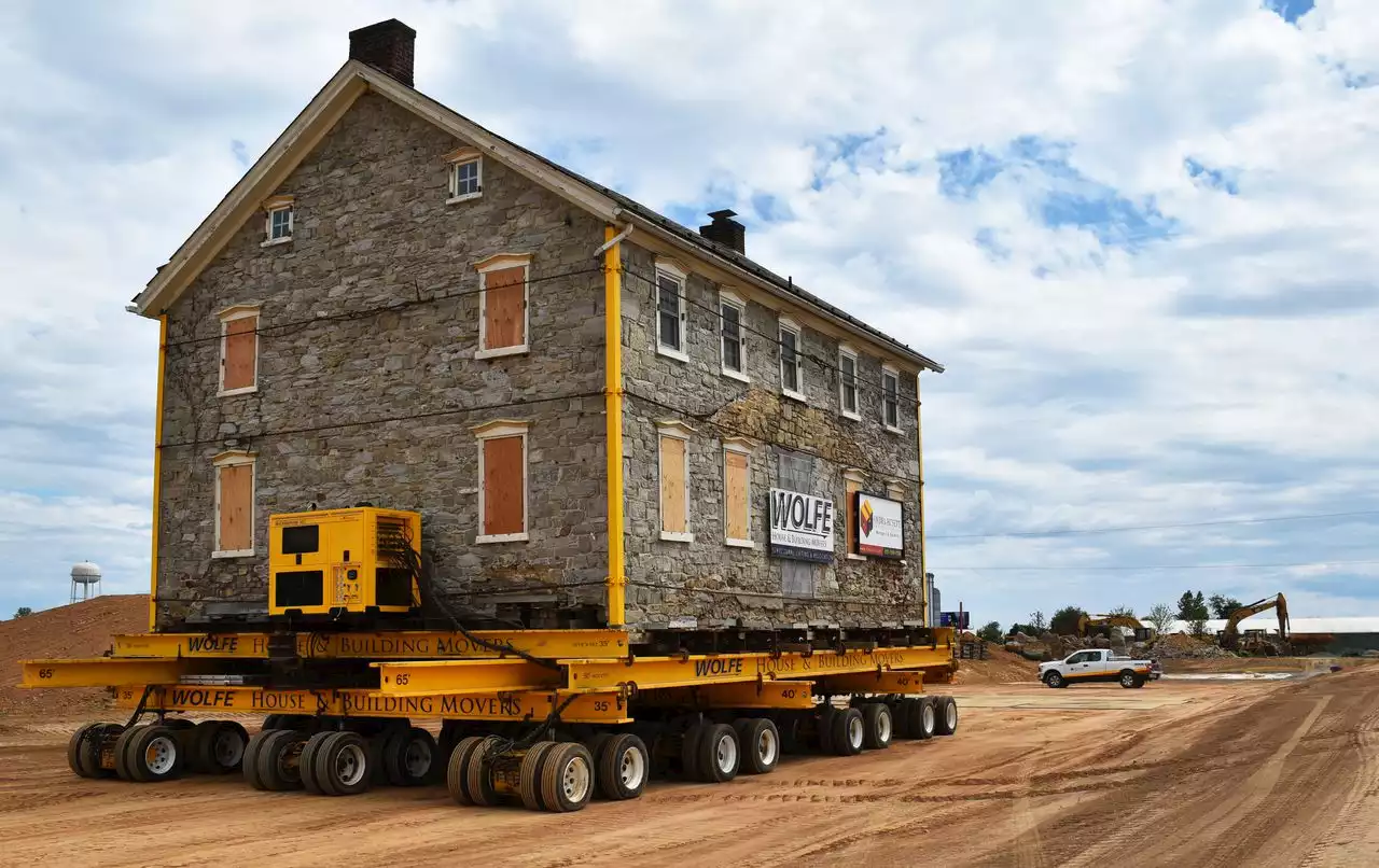 Pa. farmhouse built in 1752 moved to make way for development: photos