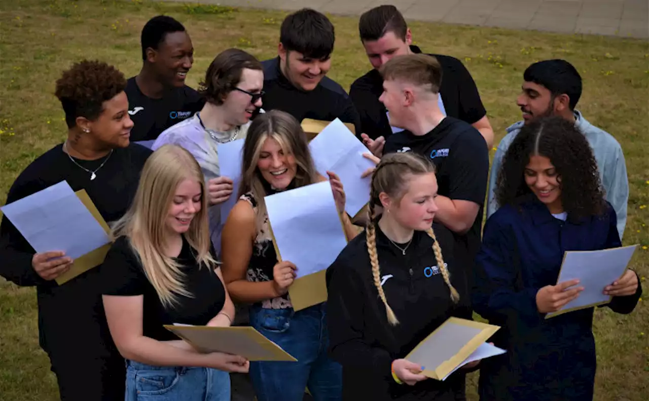 Shropshire students collect A Level results