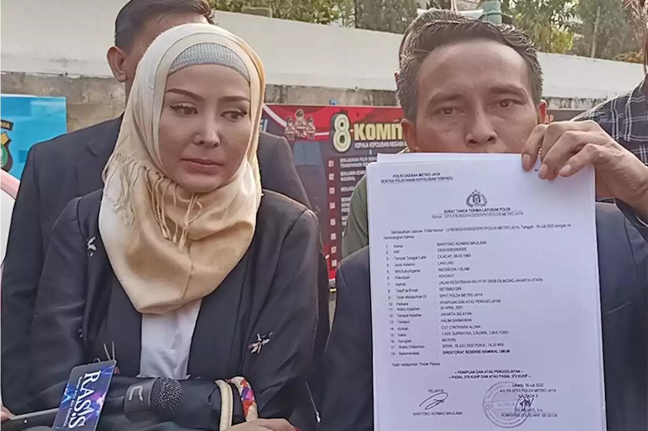 Cynthiara Alona Laporkan Mantan Kuasa Hukum yang Diduga Curi Barang di Rumahnya, Klaim Rugi Rp300 Juta