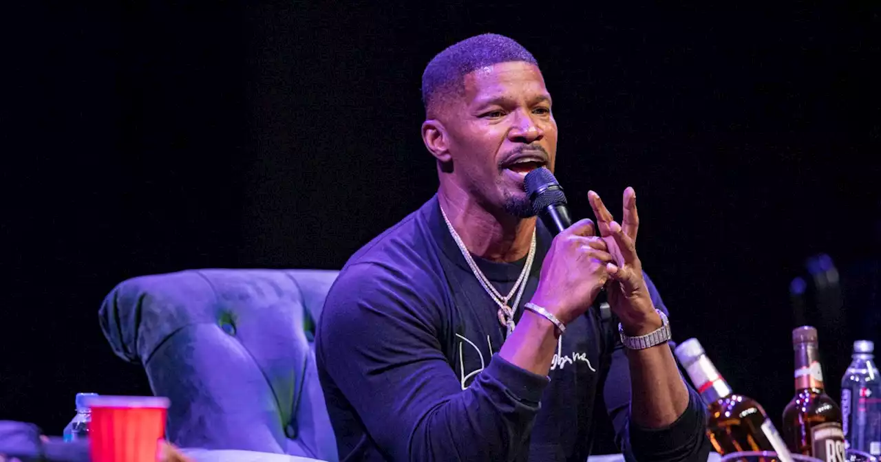 Jamie Foxx says it’ll be ‘tough’ to release his shelved comedy that stars Robert Downey Jr. as a Mexican man