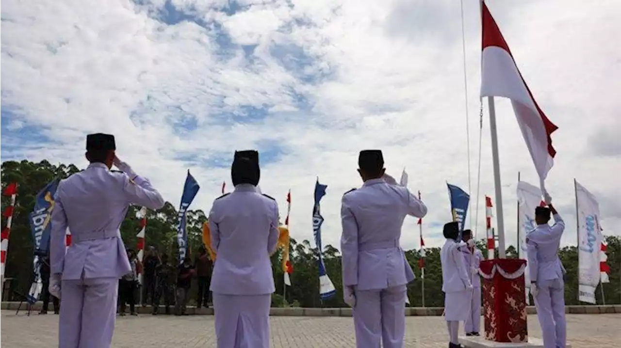 Peringatan HUT Ke-77 RI di Titik Nol Ibu Kota Nusantara: Semangat Kemerdekaan, Kesiapan Bangun IKN - Tribunnews.com