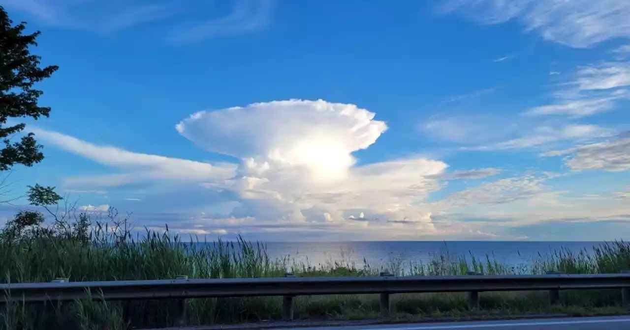 Strange ‘anvil-top’ cloud formation was just a distant thunderstorm, says News 5’s Trent Magill