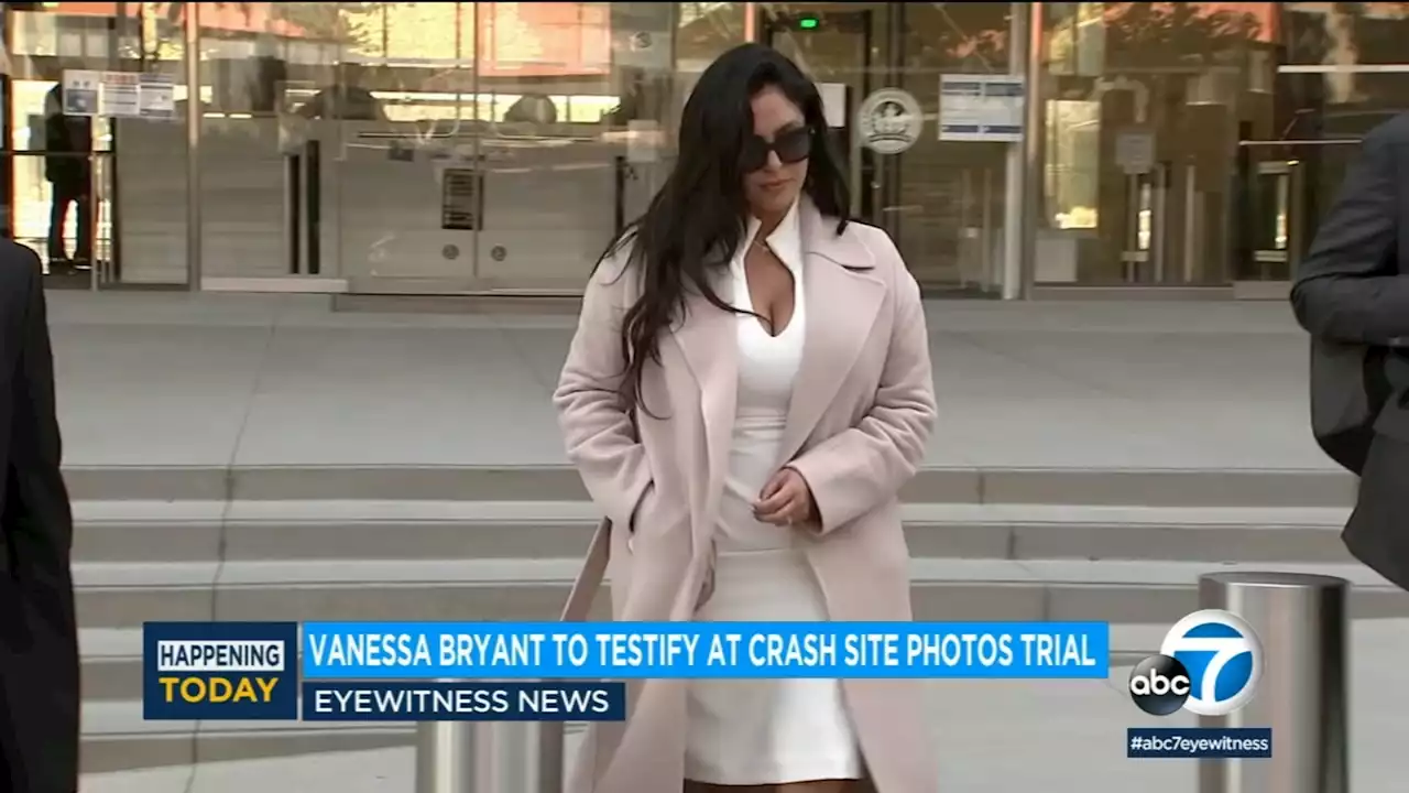 Vanessa Bryant to take stand in trial over photos taken at scene of Kobe Bryant helicopter crash