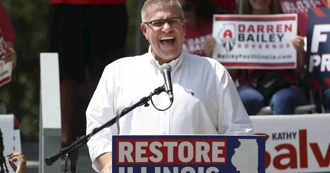 Darren Bailey, playing to downstate crowd, resumes calling Chicago a ‘hellhole’ at state fair’s GOP day