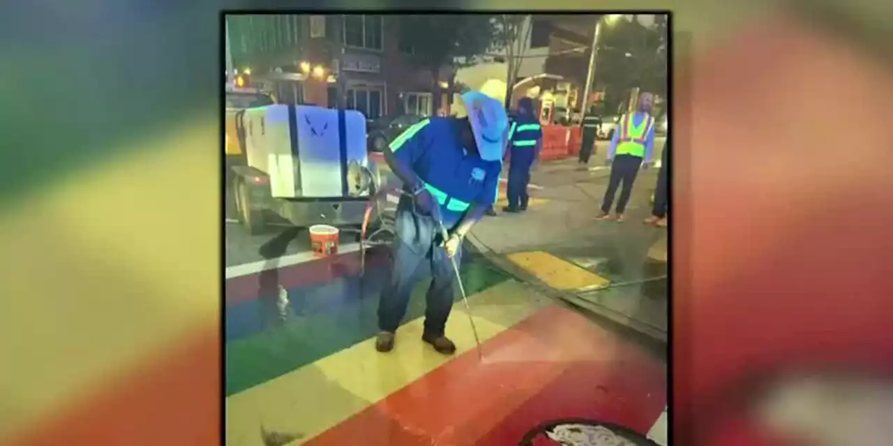 Swastika spray-painted on Atlanta’s iconic Rainbow Crosswalk