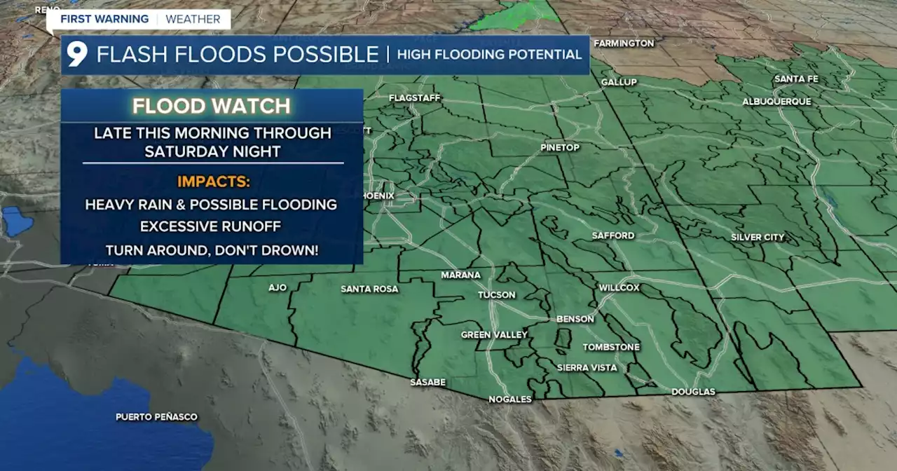 Excessive rain will lead to flood concerns as we head into the weekend