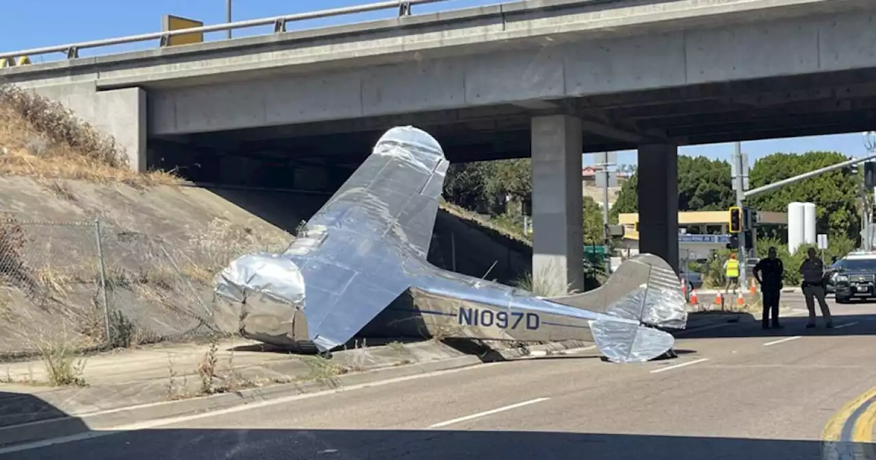 Plane lands on Southern California roadway