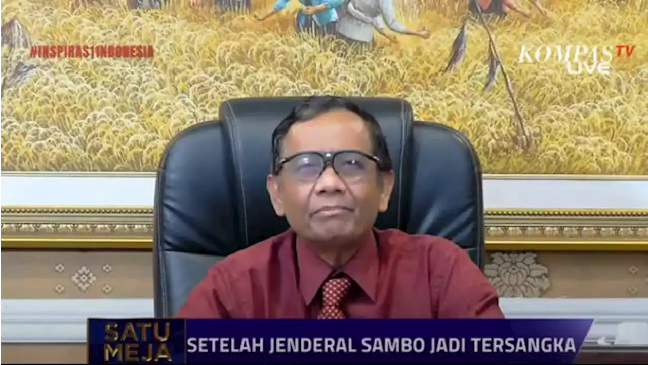 Mahfud MD: Ferdy Sambo Jenderal Bintang 2, Tapi Punya Kekuasaan Layaknya Jenderal Bintang 5