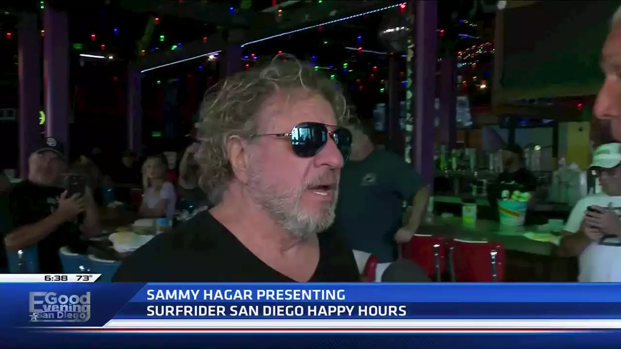 Rock & Roll Hall of Famer Sammy Hagar hosts San Diego Happy Hours -