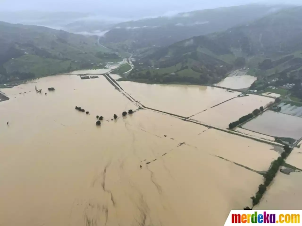 Foto : Ratusan Warga Mengungsi Saat Banjir Besar Merendam Selandia Baru | merdeka.com