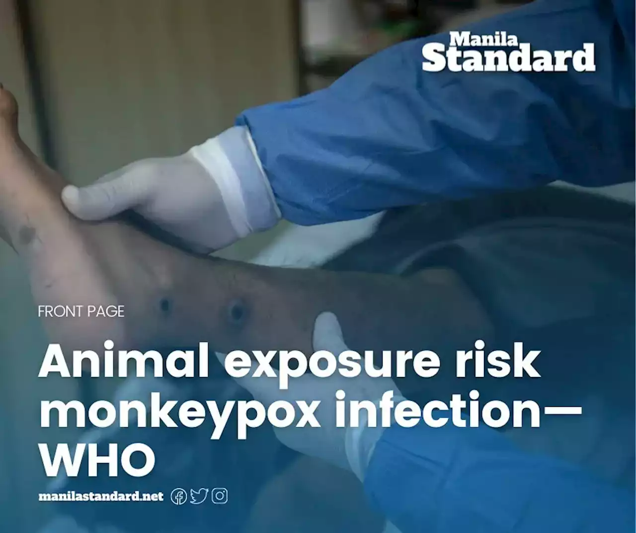 Animal exposure risk monkeypox infection—WHO