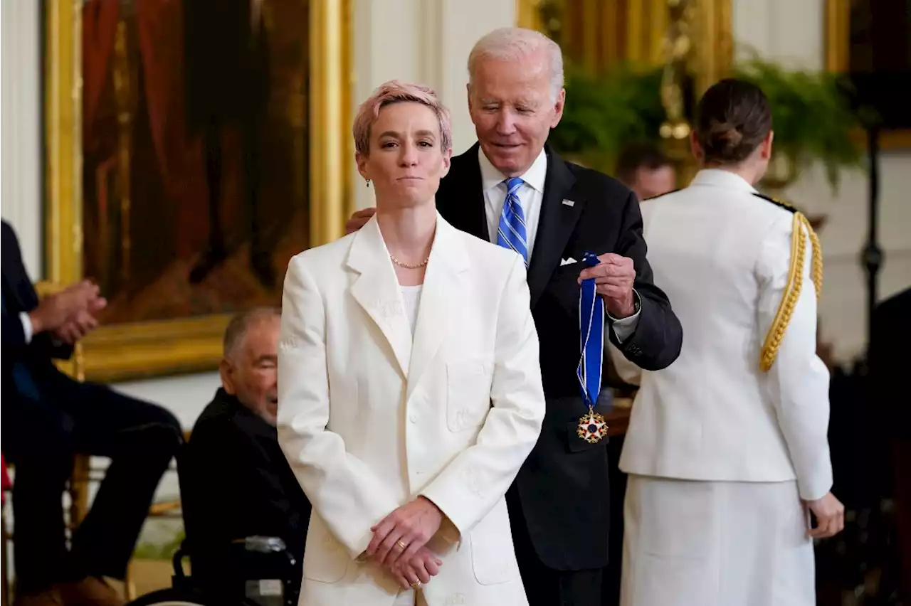 U.S. soccer star Megan Rapinoe's private ask of Biden