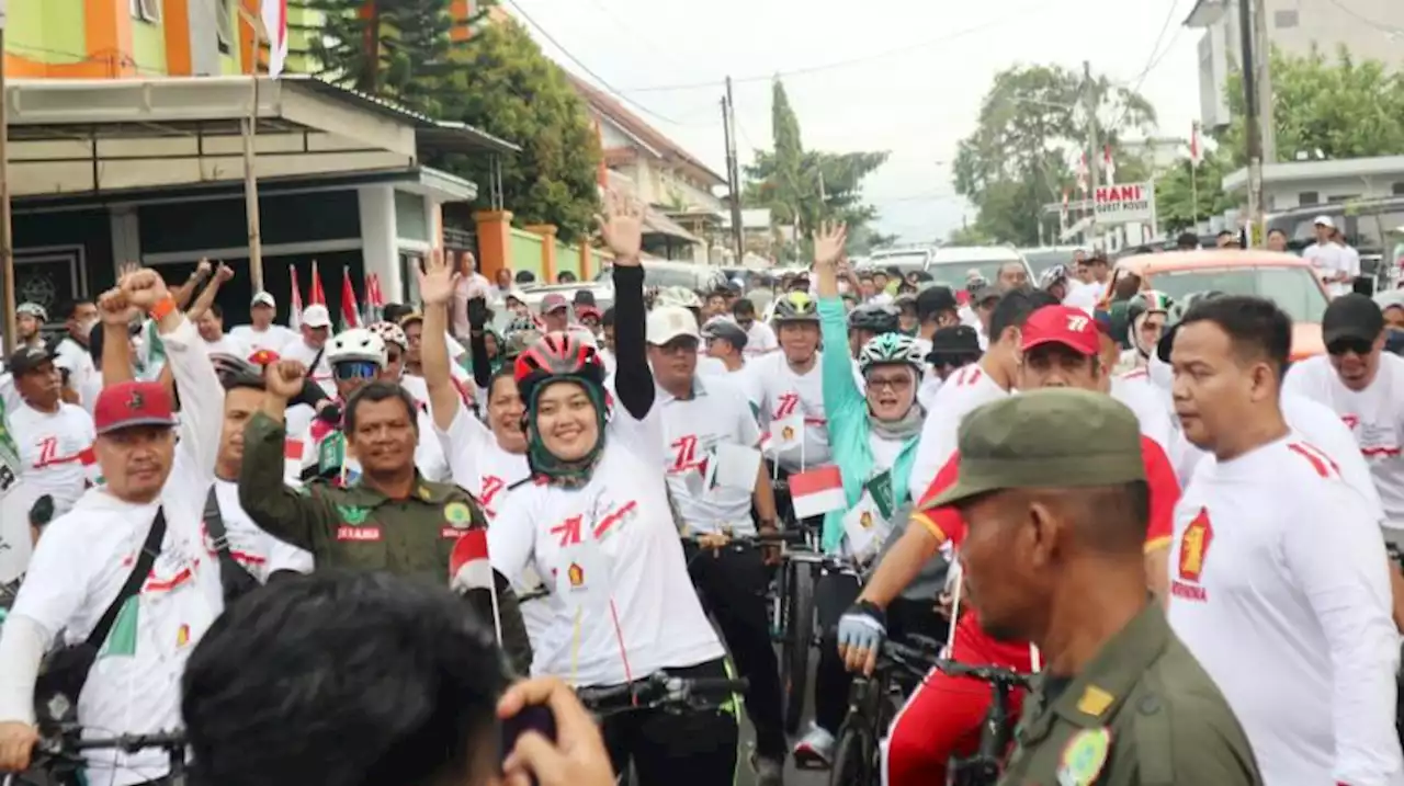 Kader Gerindra dan PKB Lampung Gowes Bersama untuk Perkuat Soliditas |Republika Online