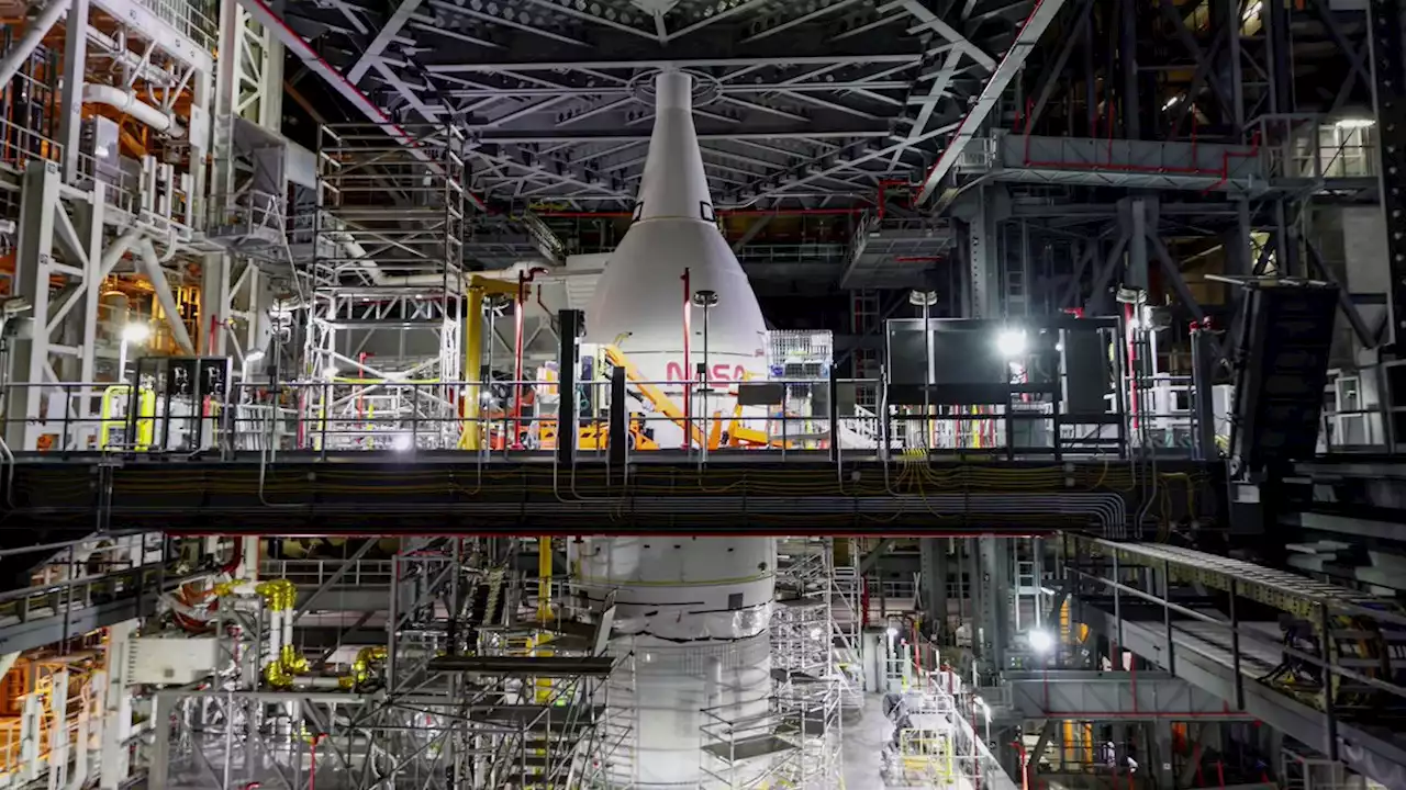 NASA's giant moon rocket emerges for debut launch | Pictures | Reuters