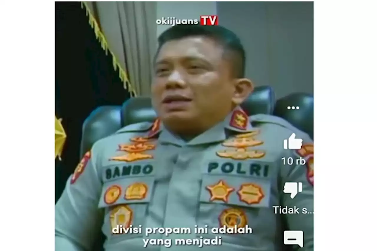 Divisi Propam Proses Pemecatan Irjen Pol Ferdy Sambo