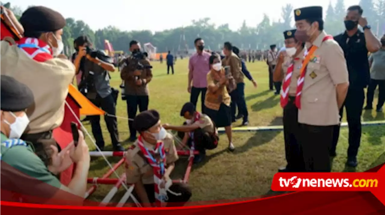 Presiden Jokowi Mengapresiasi Kegiatan Jambore Nasional XI di Cibubur