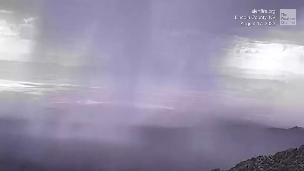 Stunning Monsoon Downburst Seen From Nevada Peak - Videos from The Weather Channel