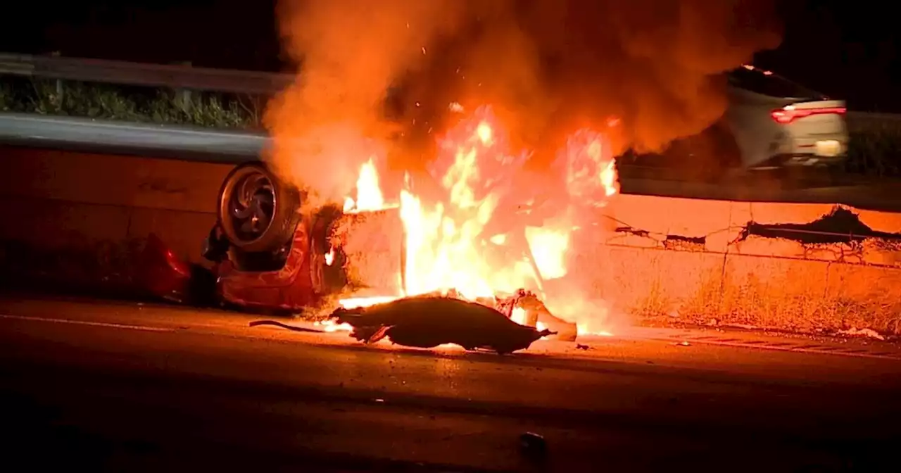 Man killed in fiery crash on I-90 near West 41st Street