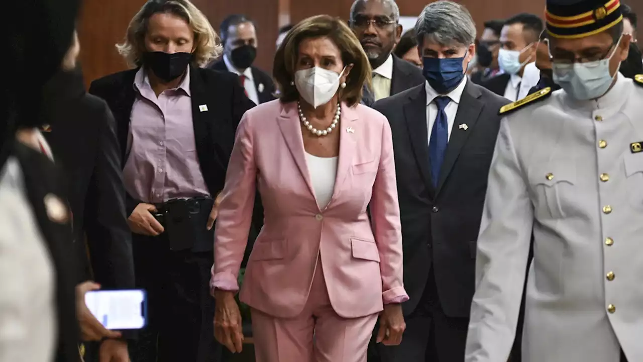 House Speaker Nancy Pelosi lands in Taiwan amid threats of Chinese retaliation