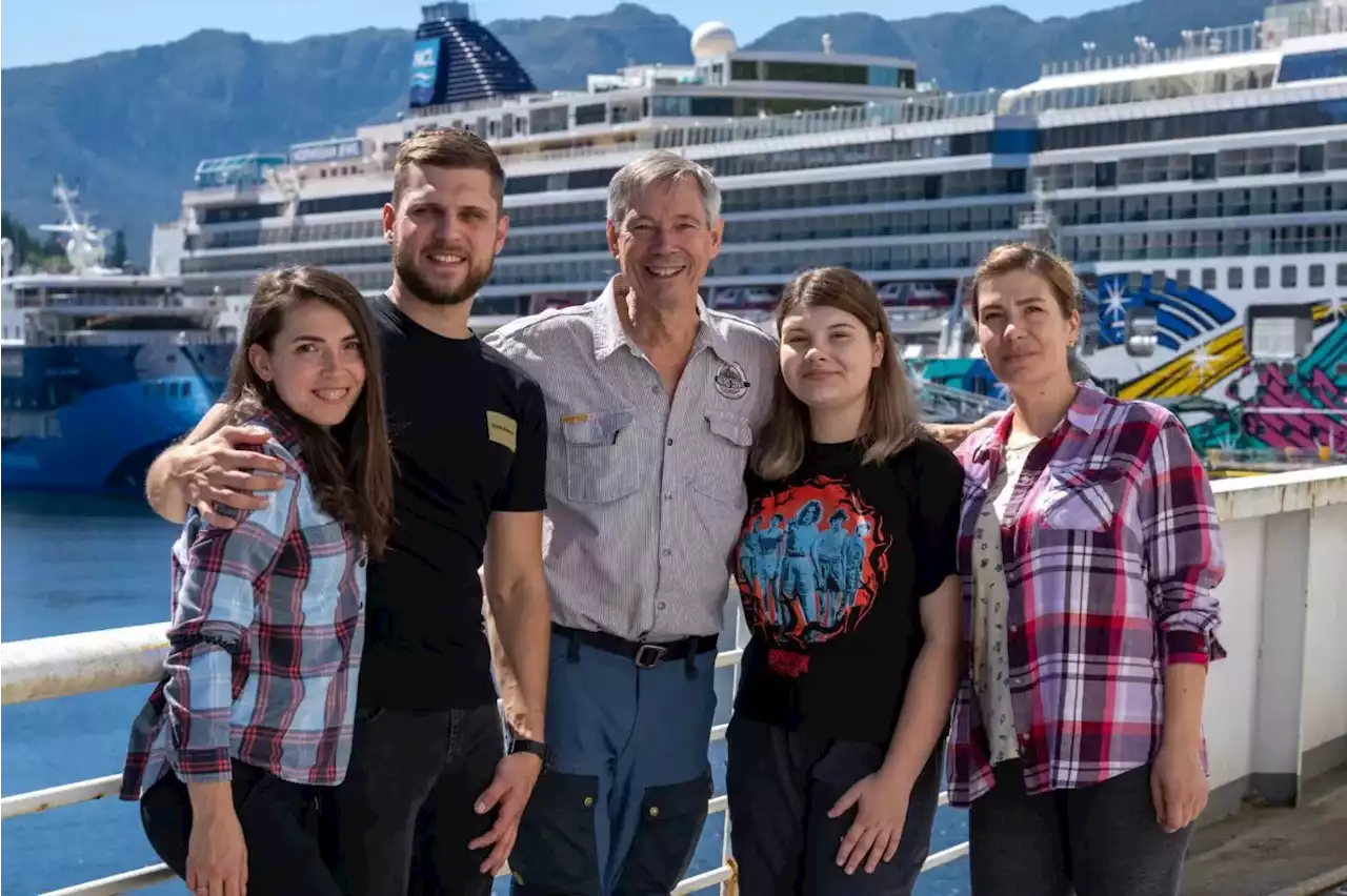 Four Ukrainian refugees are living and working on a retired Alaska state ferry - Alaska Public Media