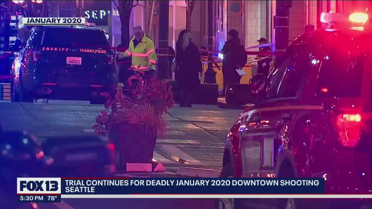 2 survivors of deadly downtown Seattle shooting still have a bullet lodged in their legs