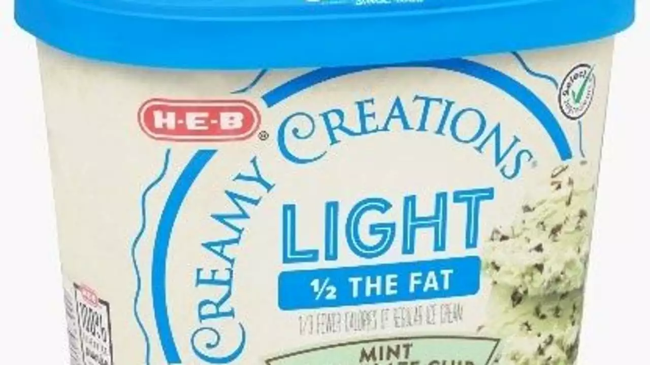 H-E-B recalls Creamy Creations Light Mint Chocolate Chip ice cream