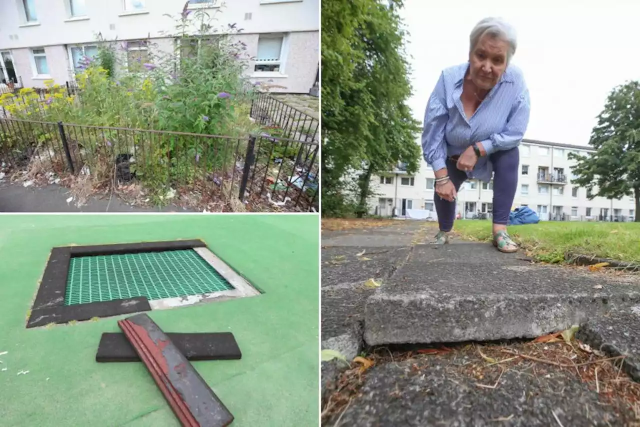 Resident hits out at 'dangerous' playpark in 'neglected' Glasgow estate