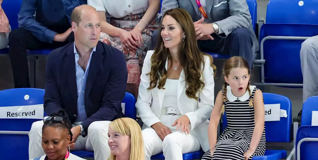 Kate Middleton and Prince William Arrive at Commonwealth Games with Princess Charlotte