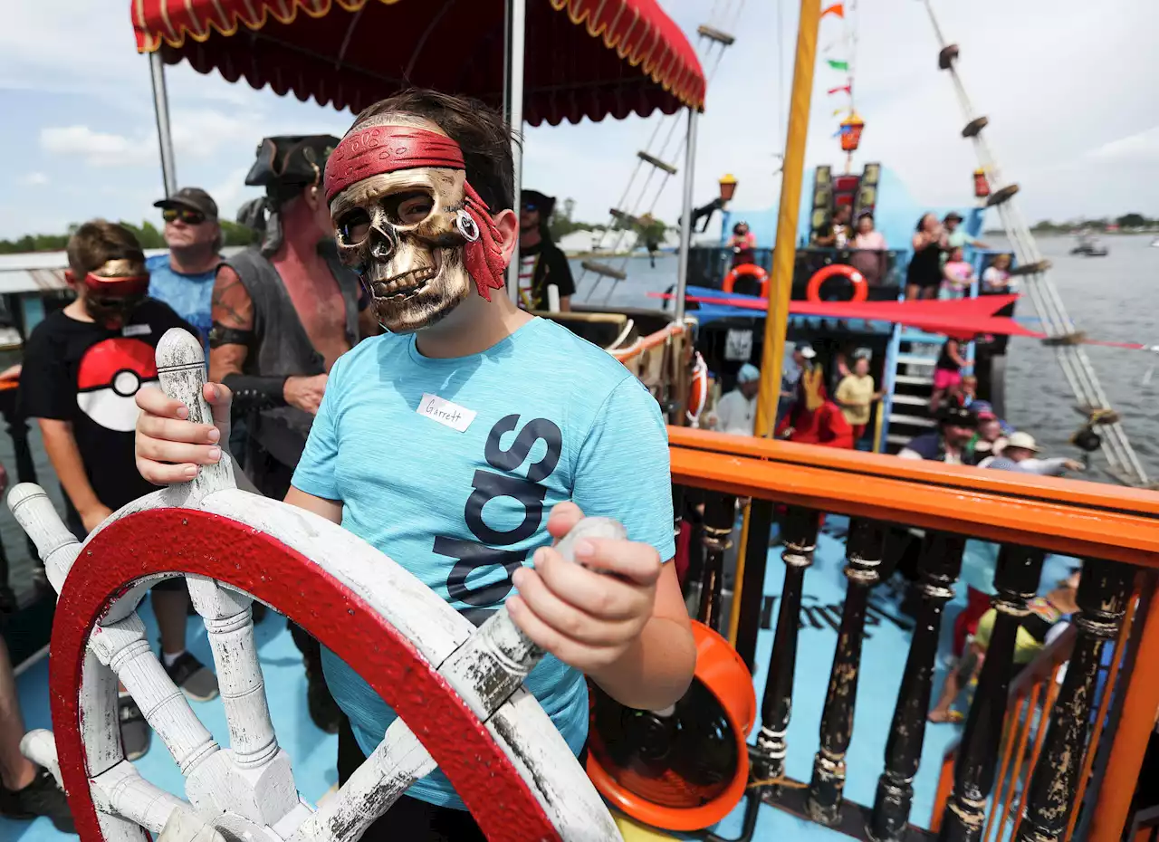 A new pirate ship lets you sail around Lake Conroe with a bar for adults and party space for kids