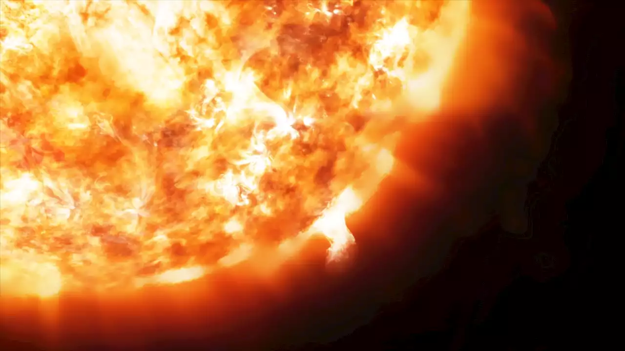 A solar storm emerging from a hole in the Sun will hit Earth on Wednesday