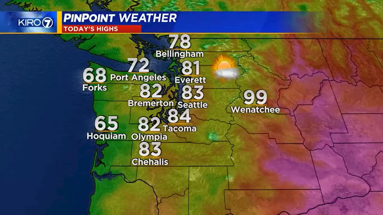 Temperatures expected to cool across western Washington this week